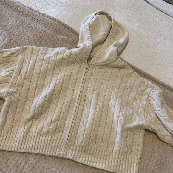 Sunday Best Tops - Sunday Best Cream Cable Knit Cardigan